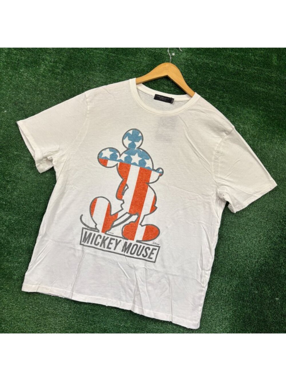 Disney Mickey Mouse American Flag white T-Shirt Size Extra Large - Picture 3 of 4